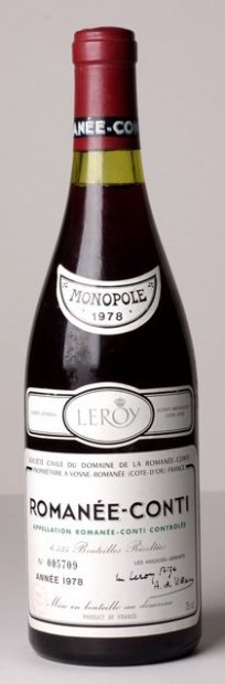 Record-breaking Romanee Conit