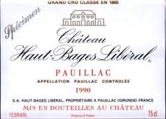 Chateau Haut Bages Liberal