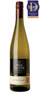 DWWA 2013 International Trophies, Paul Cluver Gewurztraminer Elgin South Africa 2012