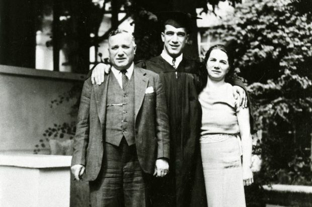 Cesare, Rosa and Robert Mondavi