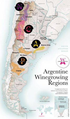 argentina wine map