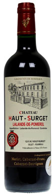 Lalande de Pomerol 2013, Chateau Haut Surget 2013