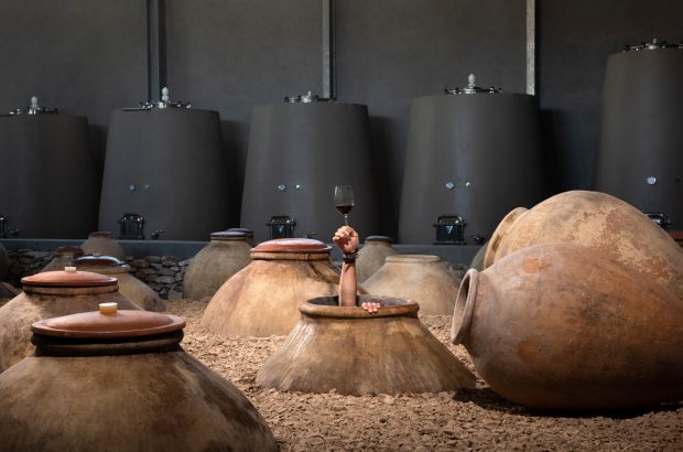Amphorae in Zorah winery in Armenia