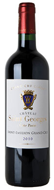 Château St-Georges (Côte Pavie) , GCC, St Emilion 2010.