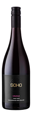 Soho Havana Pinot Noir, Marlborough 2012