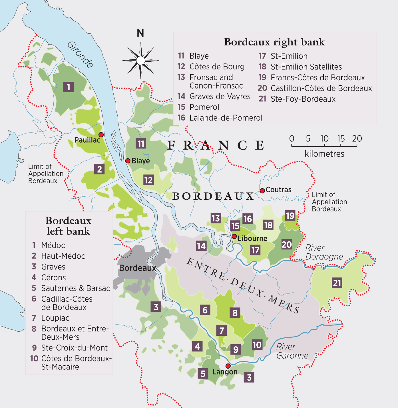 Bordeaux Map Simple 