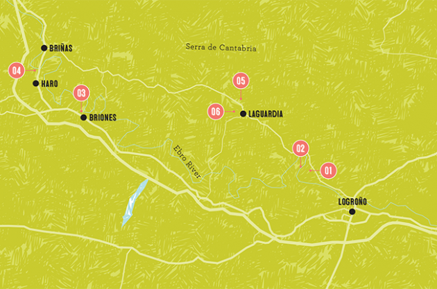 Rioja wineries map