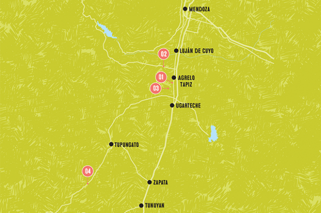 Mendoza wineries map