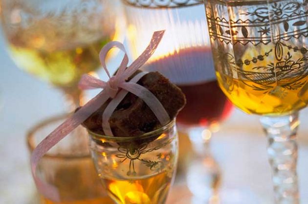 Chocolate with wine