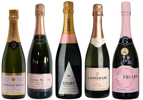 UK sparkling rosé wines