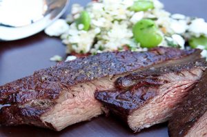 BBQ flank steak