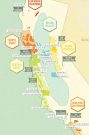 Map of California vineyards
