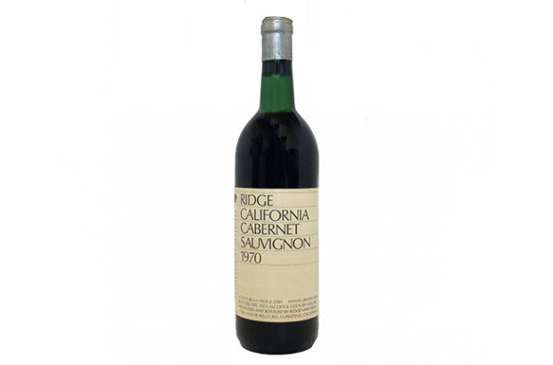 Ridge California Cabernet Sauvignon 1970