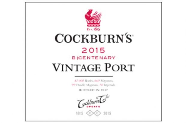 Cockburn's 2015 Vintage Port release