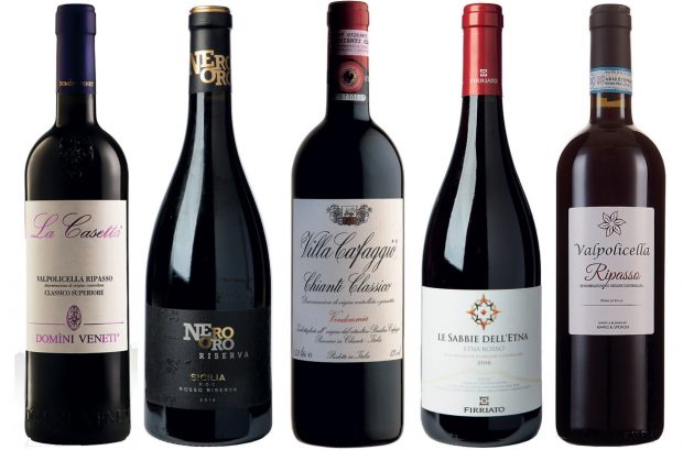 Italian high street red wines