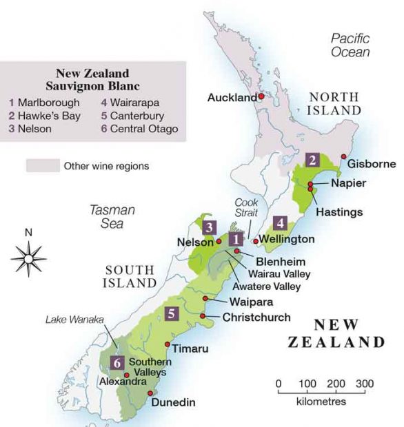 New Zealand map