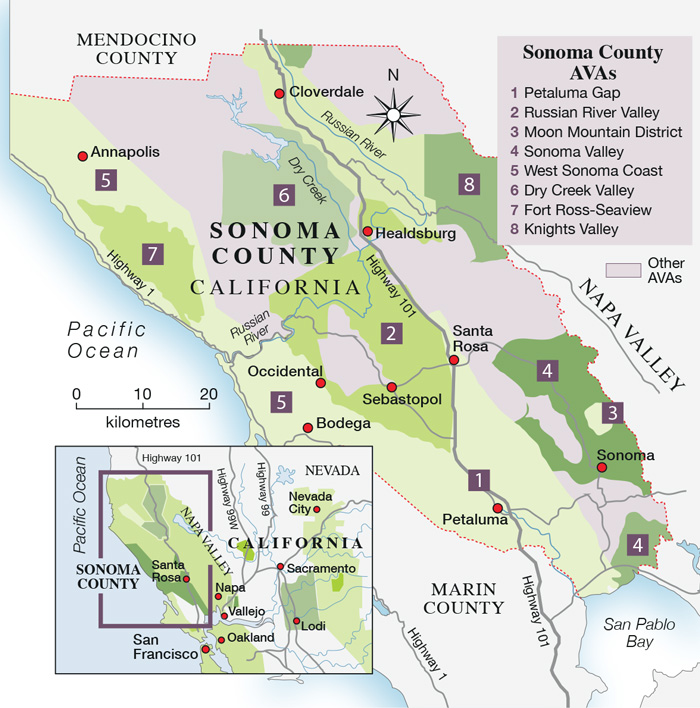 Sonoma Travel Guide The Perfect Three Day Itinerary Decanter Sonoma Map 