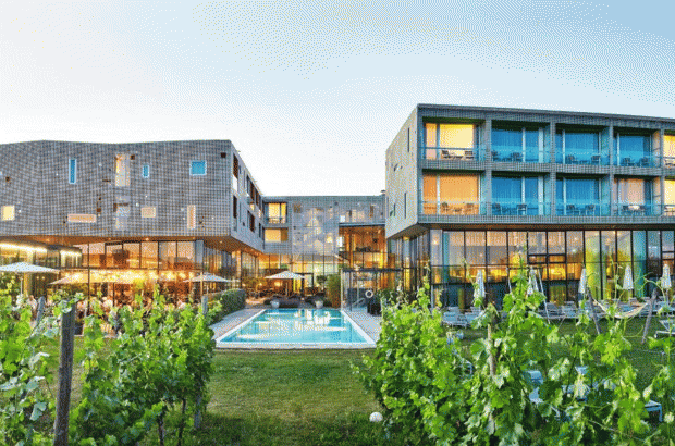 vineyard by train, Loisium Wine and Spa Resort, Langenlois, Austria