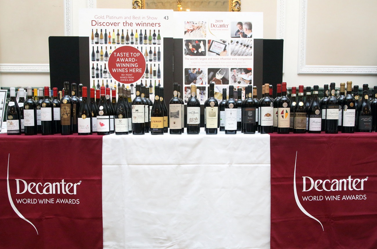 DWWA winner's table at the Decanter Fine Wine Encounter Decanter