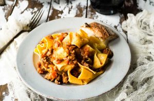 wine with pasta