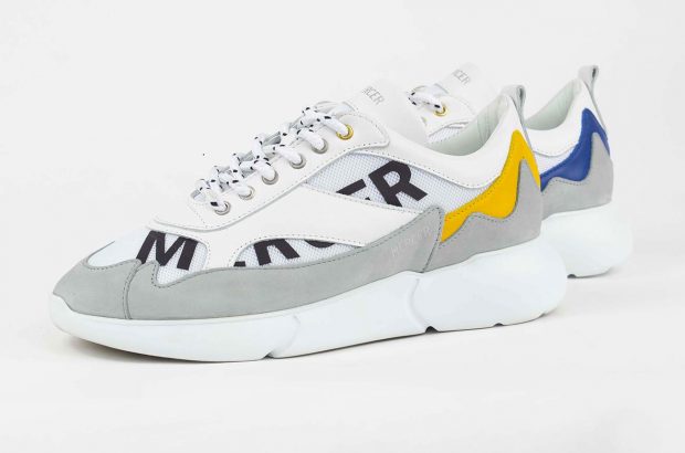 wine leather trainers