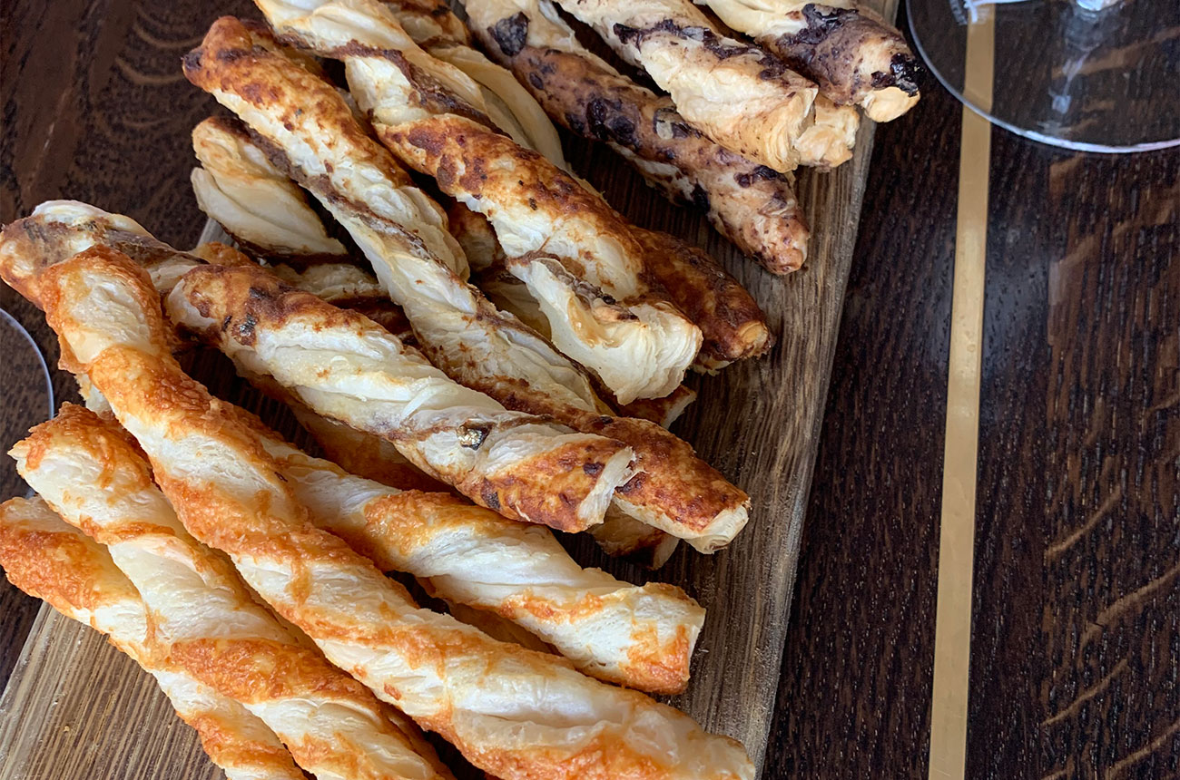 Cheese straws trio