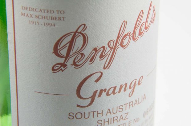 A bottle of Penfolds grange