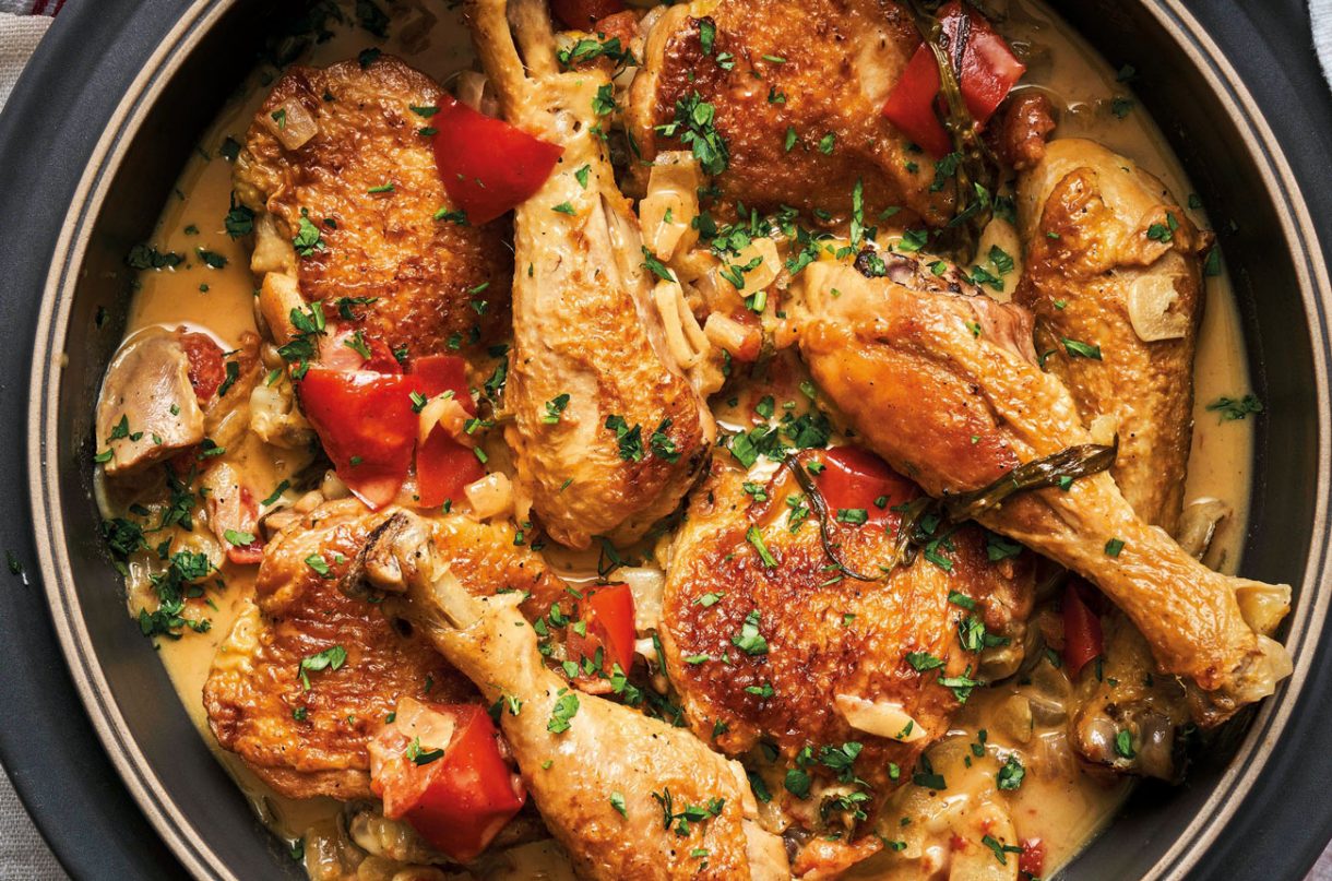 A perfect pairing Raymond Blanc's chicken braised with white wine & mustard Decanter