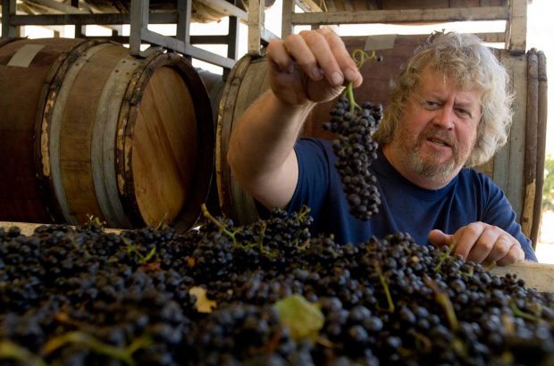 Jim Clendenen at Au Bon Climat in Santa Maria Valley, California.