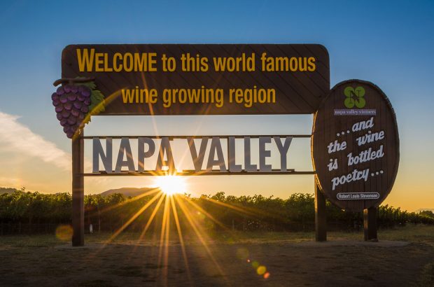 Napa Valley Welcome sign