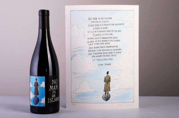 no man is an island Hospitality Action charity wine