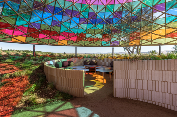 The Vertical Panorama Pavilion tasting suite at Donum Estate