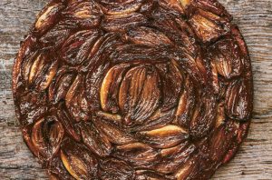 Perfect pairing white onion tarte tatin