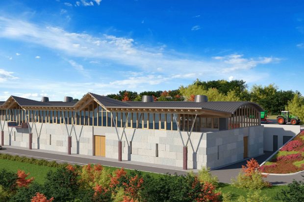 Future Vega Sicilia winery in Galicia.