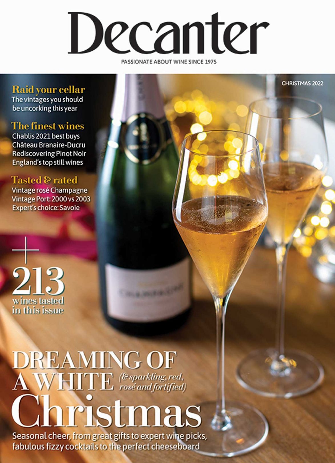 Decanter magazine latest issue Christmas 2022 Decanter