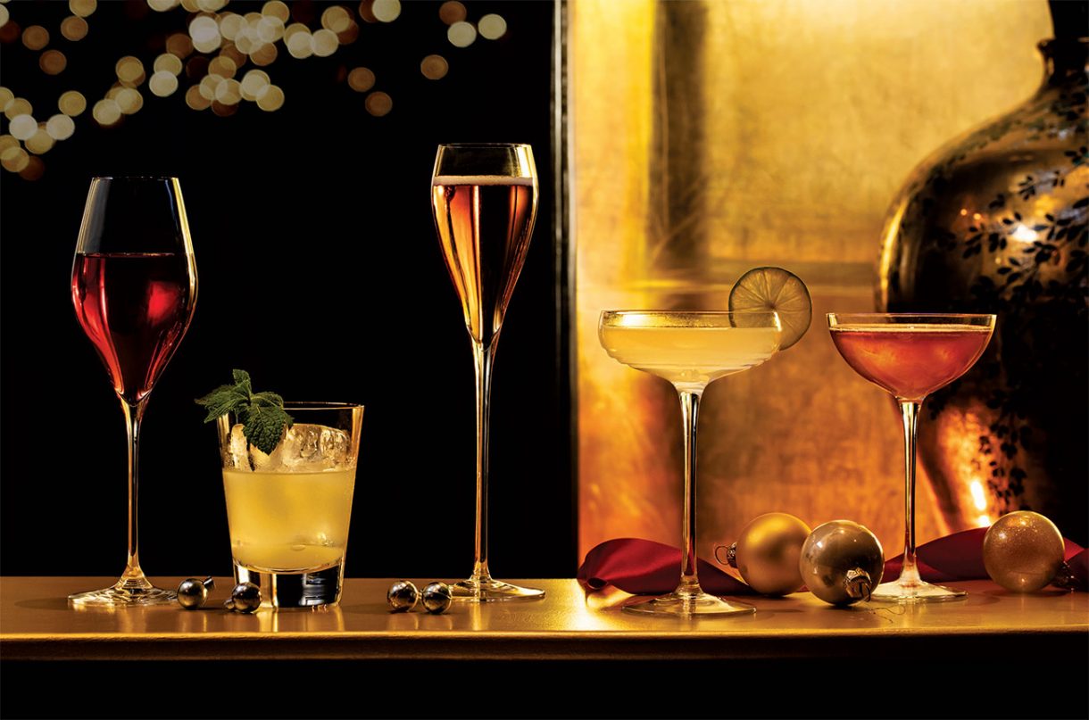 Sparkling cocktails for Christmas Decanter