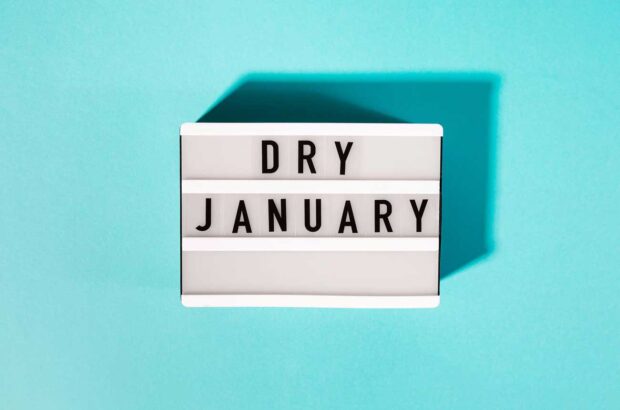 Dry January sign