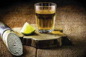 Aguardiente in a glass