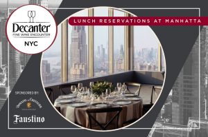 Lunch Reservations for Decanter Fine Wine Encounter NYC