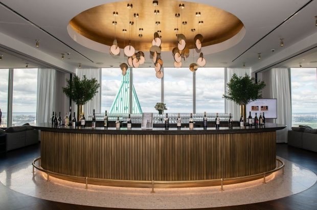 DWWA 2022 winners' table at Decanter Fine Wine Encounter at New York City