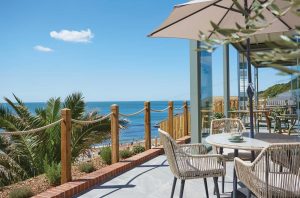 The Terrace Rooms & Wine overlooking Ventnor Bay on the Isle of Wight, England