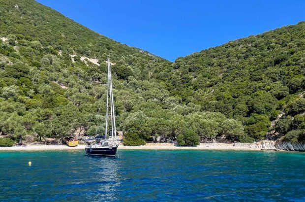 A cove in Ithaca, Ionian Islands.