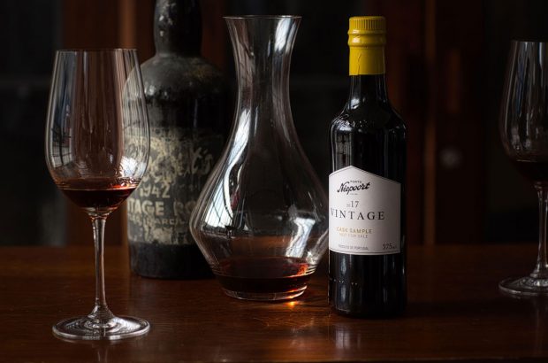 Niepoort vintage Port and decanter