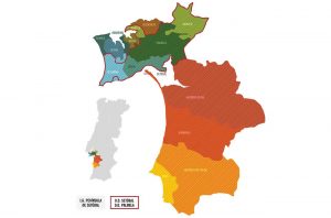 Map of Portugal's wine regions