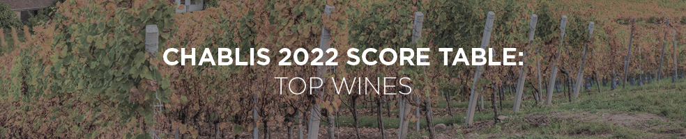 CHABLIS 2022 TOP WINES SCORE TABLES