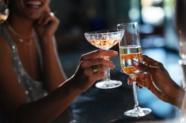 Festive Champagne cocktails