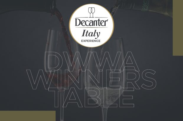 DWWA Winners table at Decanter Italy Experience