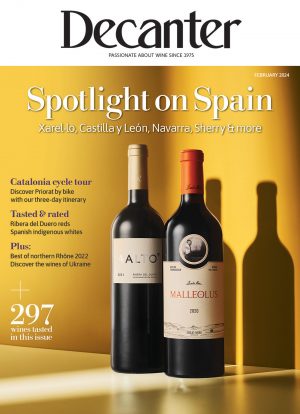 Cover of Decanter magazine February 2024