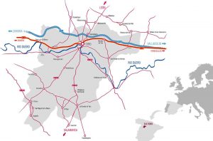 Map of Spain's DO Toro region in Castilla y León