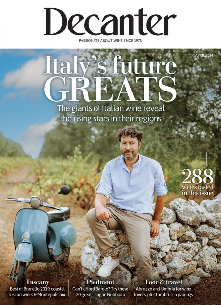 Cover of Decanter magazine April 2024